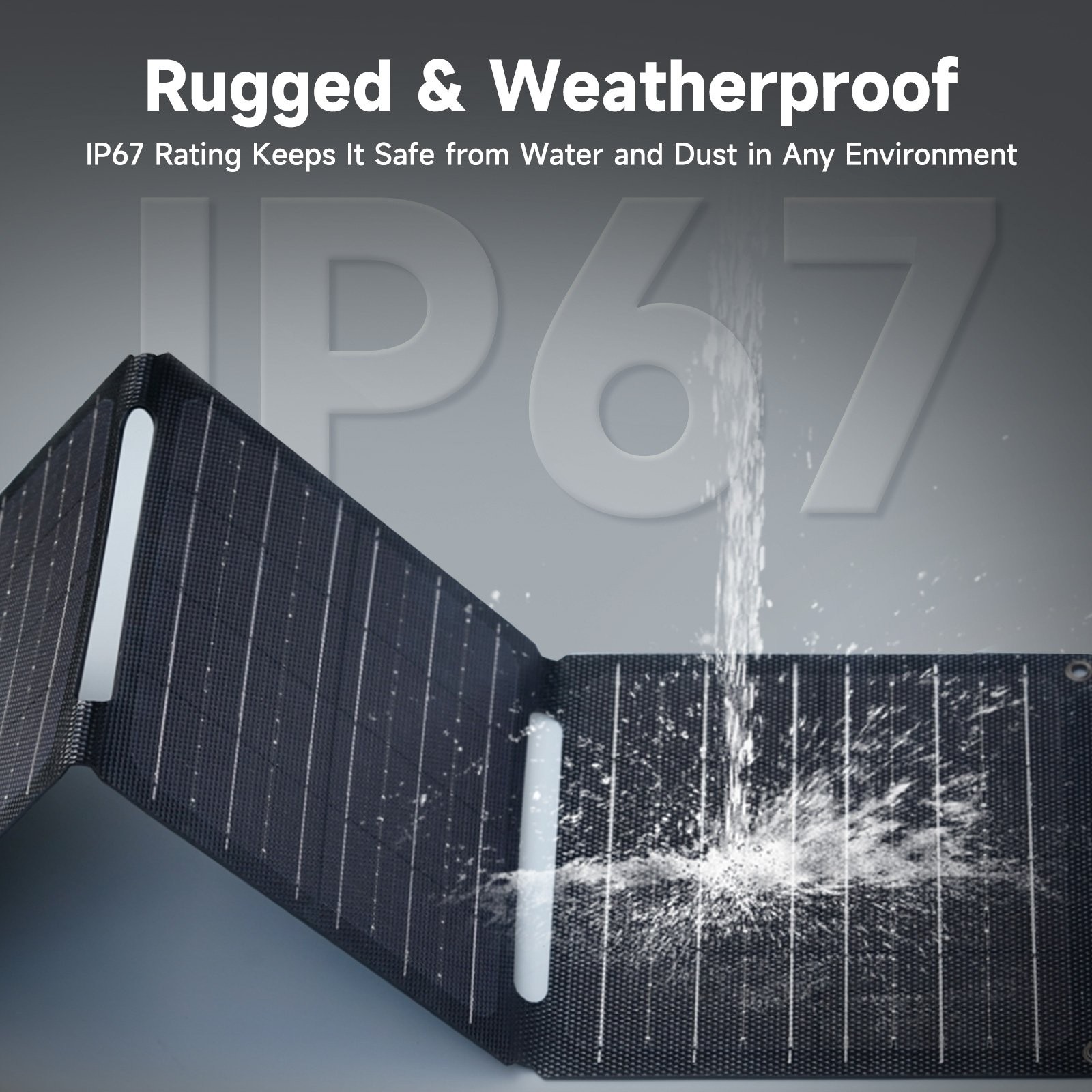 5V 21W Foldable Solar Panel Charger USB-C & USB-A Output for Phones Power Bank