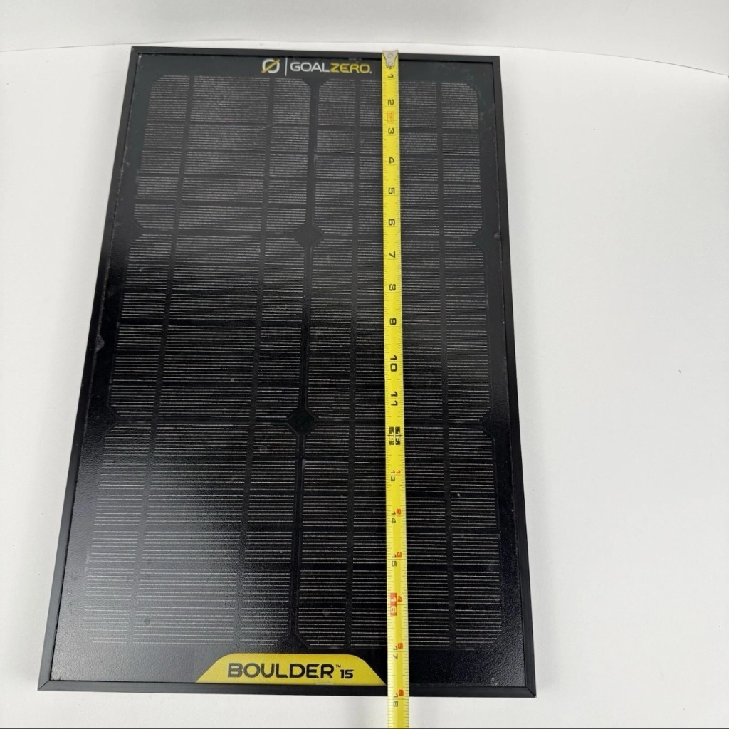 Goal Zero Boulder 15 Solar Panel w/ Solar Ports Chain Adapter (New)