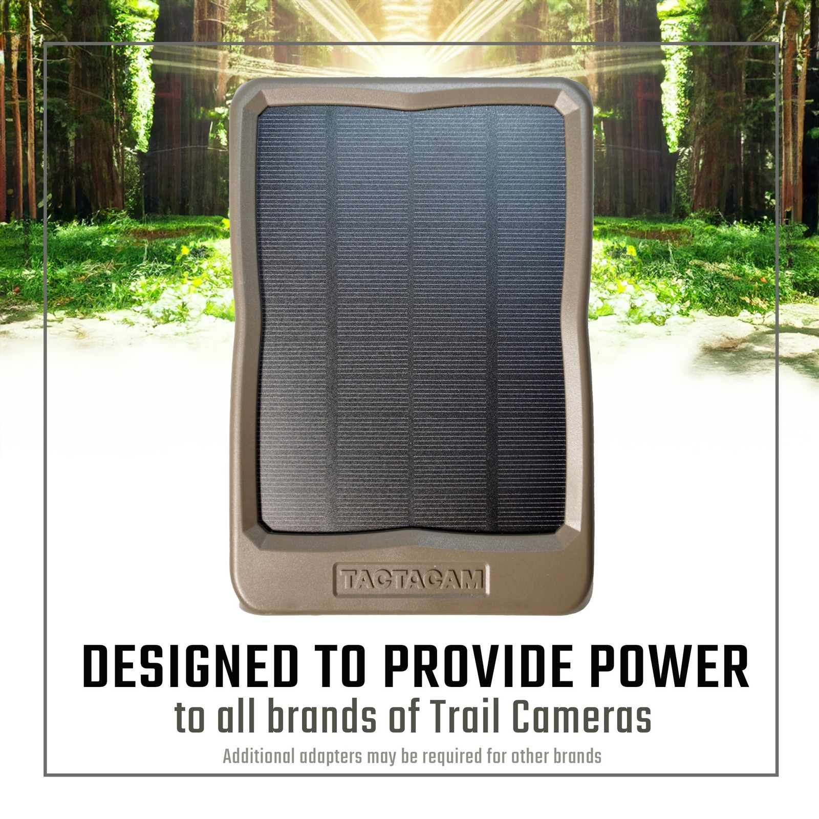 TACTACAM Reveal Solar Panel for Trail Cameras X 2.0, X, Gen 1, SK, XB