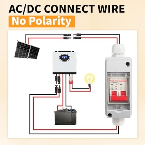 Solar Panel Disconnect Switch 32A 500V DC IP65 Outdoor Circuit Breaker Box