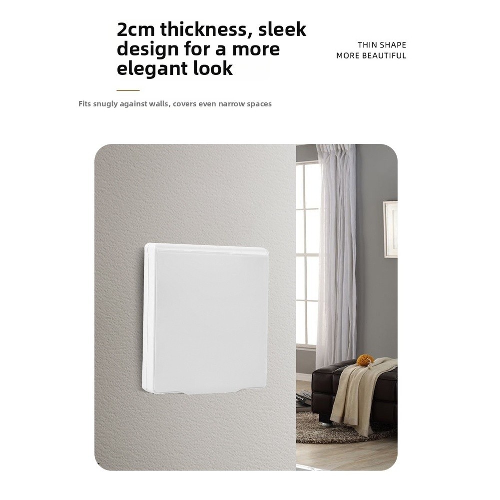 For 86mm Waterproof Junction Box Cover for Bathroom Kitchen Dustproof Design