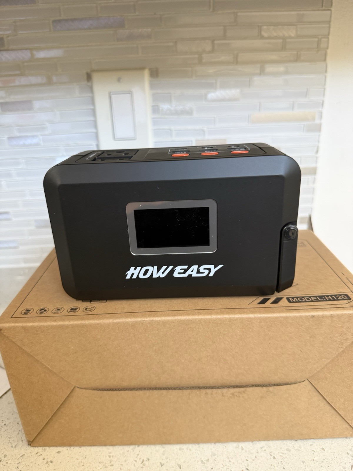 HOWEASY 120W Portable Power Station, 88WH Solar Generator, Lithium Battery Power
