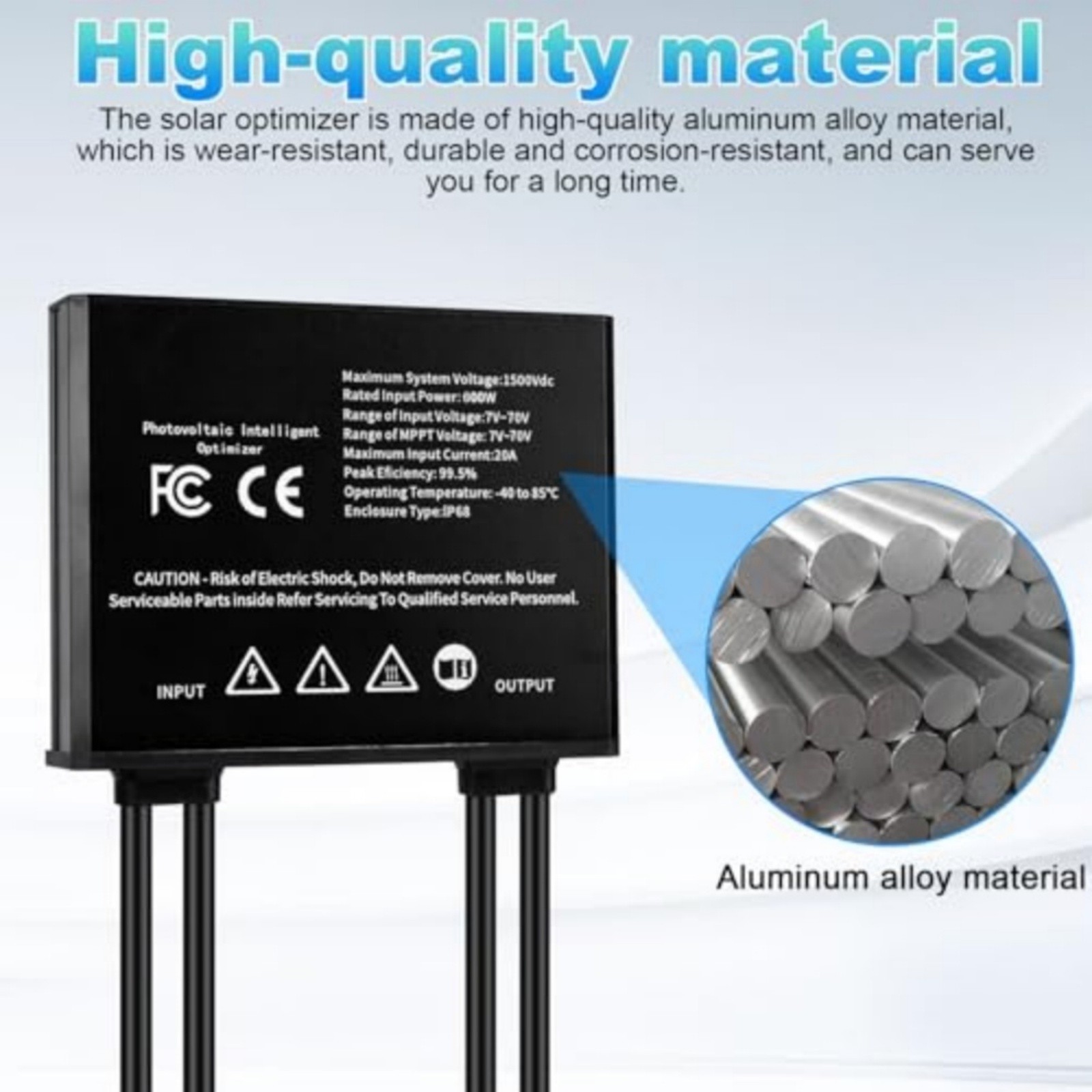 Solar Power Optimizer 600W for Photovoltaic Systems with Overcurrent Protection