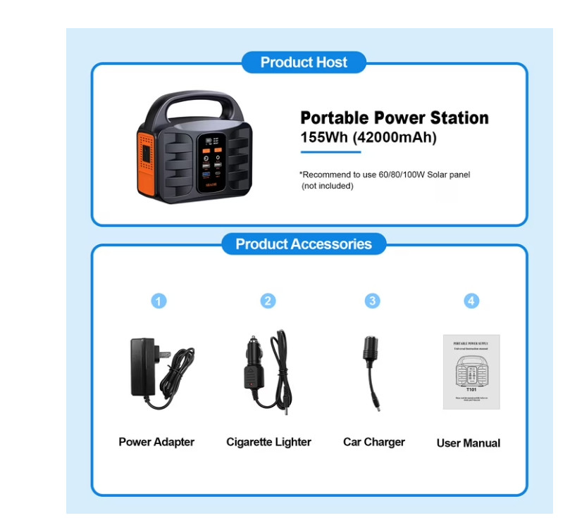 [ BIG SALE ] SBAOH 155Wh 42000mAh Outdoor Generator