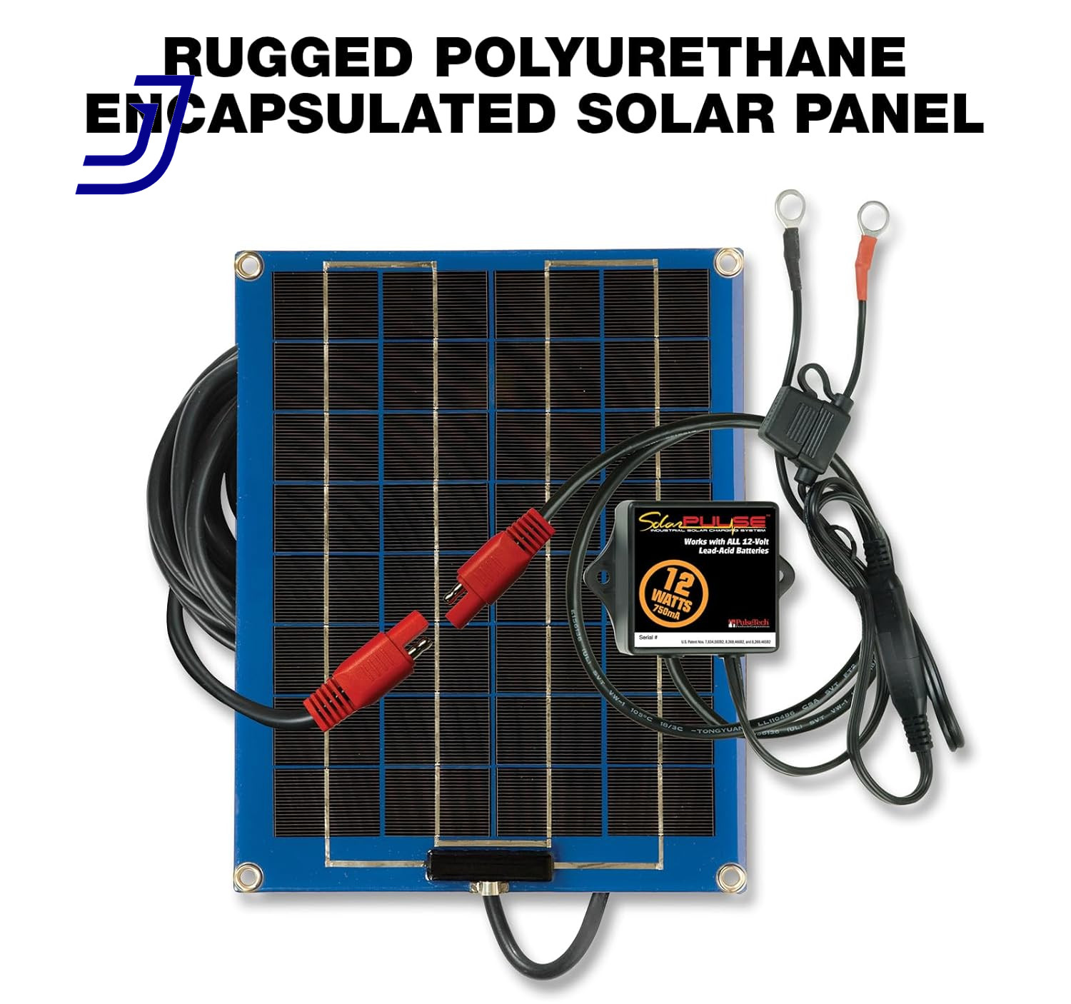 Solarpulse SP-12 Solar Battery Charger Maintainer, 12 Watt, Blue