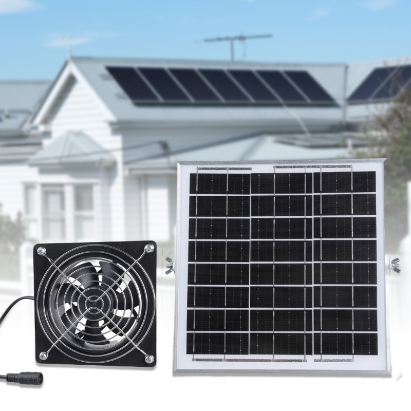 4.7×4.7 Foot Solar Distribution Fan With 3.9 Foot Channel For Window Venting