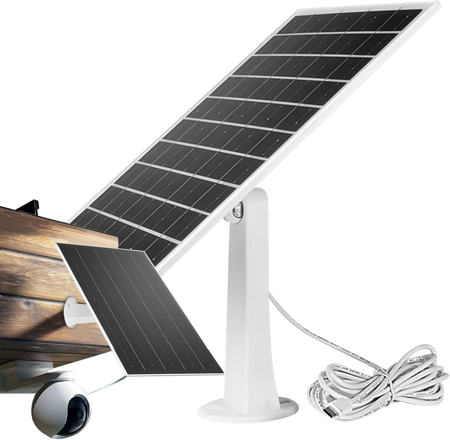 8W Solar Panel for Ring Spotlight Camera/Stick Up Cam Battery Charger 1/2/4Pack