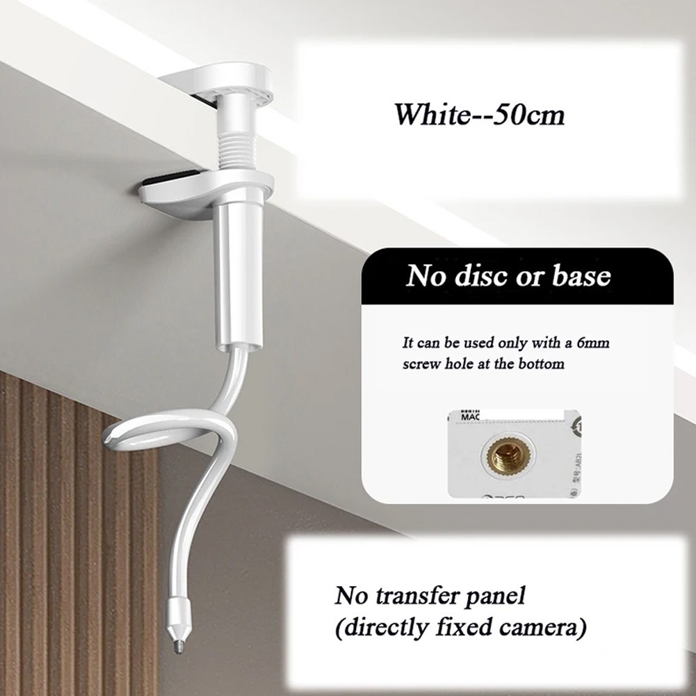Black White Security Camera Clip Holder Cabinet Ceiling Galvanized Steel