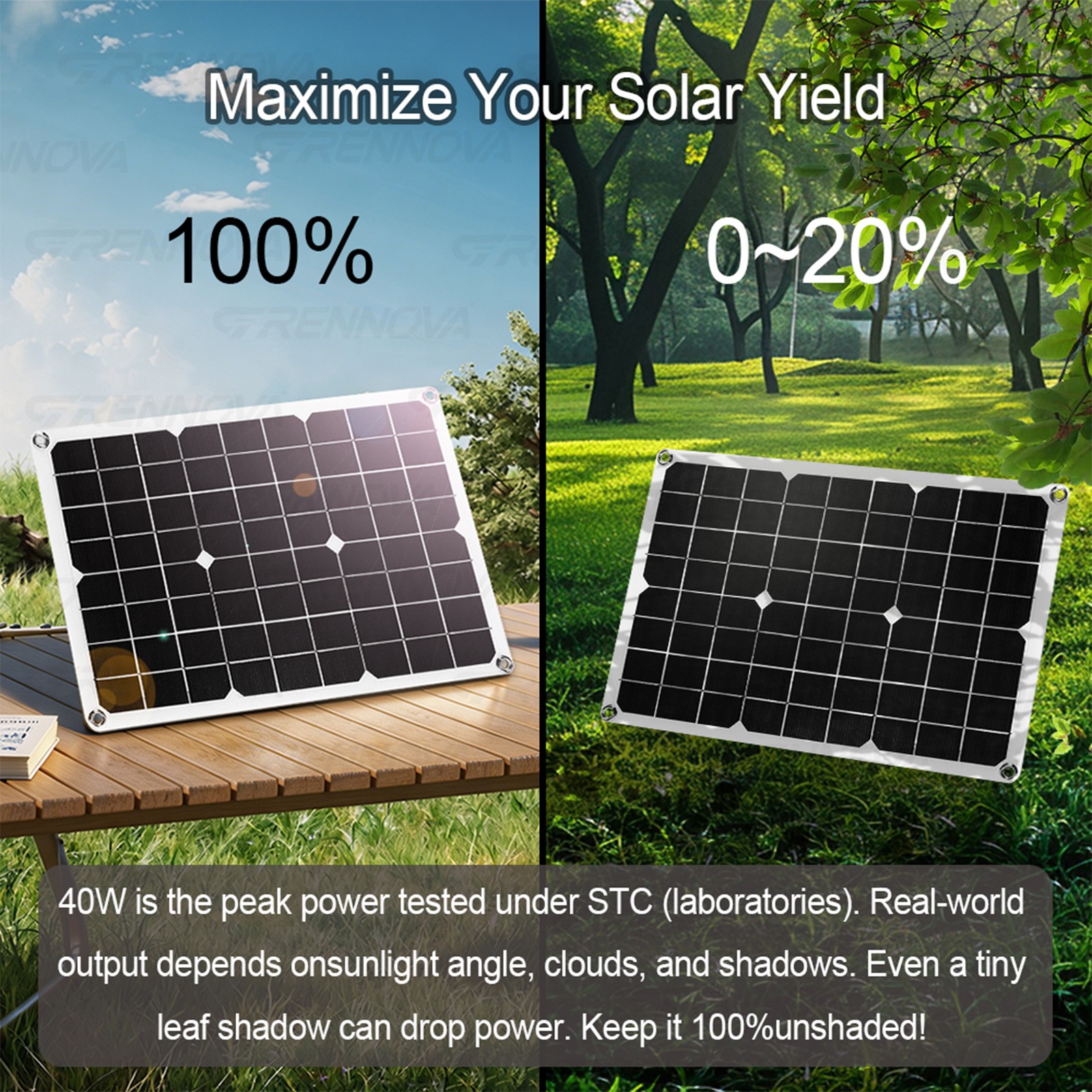 Grennova 2200W Real Power Solar Kit 60A MPPT Dual Voltage Home Backup System