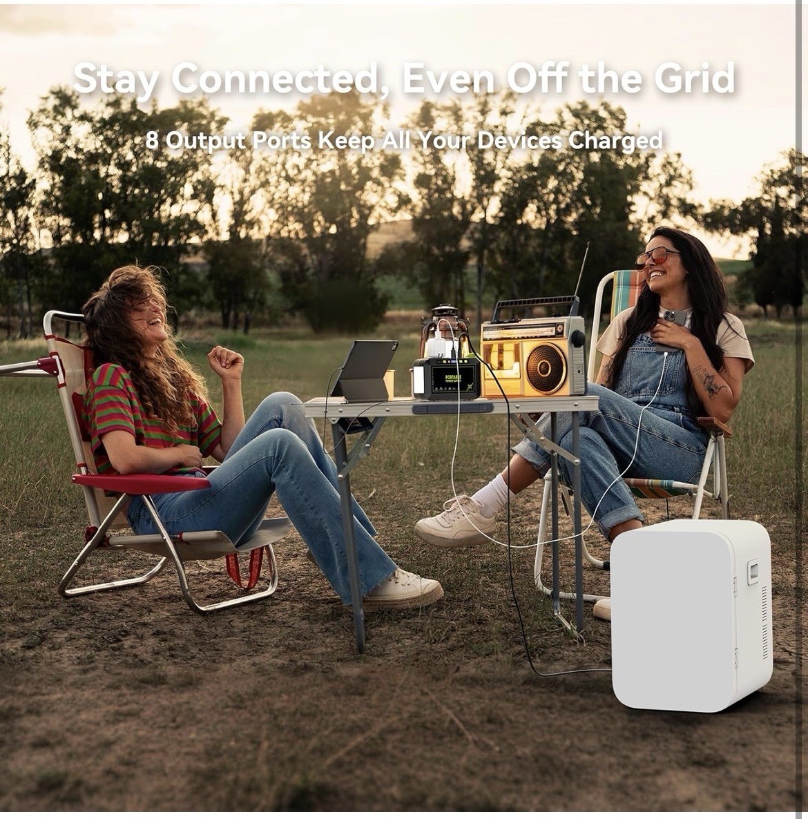 88.8Wh Solar Generator with 21W Solar Panel Included Portable Green Black