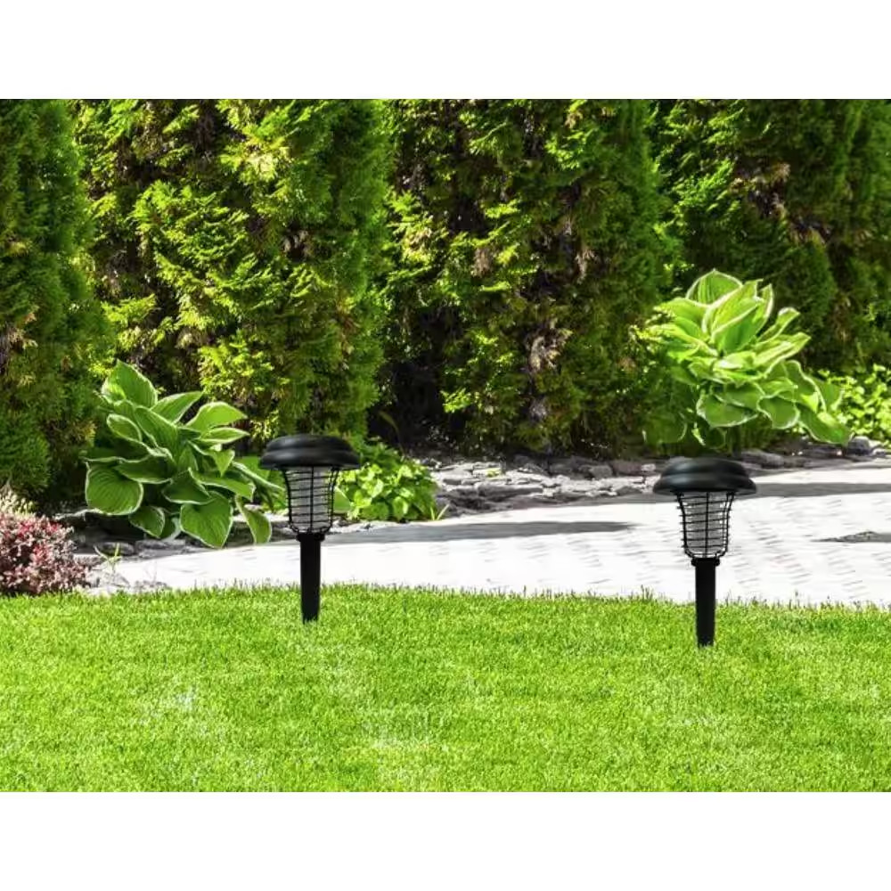 GREENSTRIKE 2 in 1 Solar & Zapper Stake Light Mosquito Repellent (2-Pack)