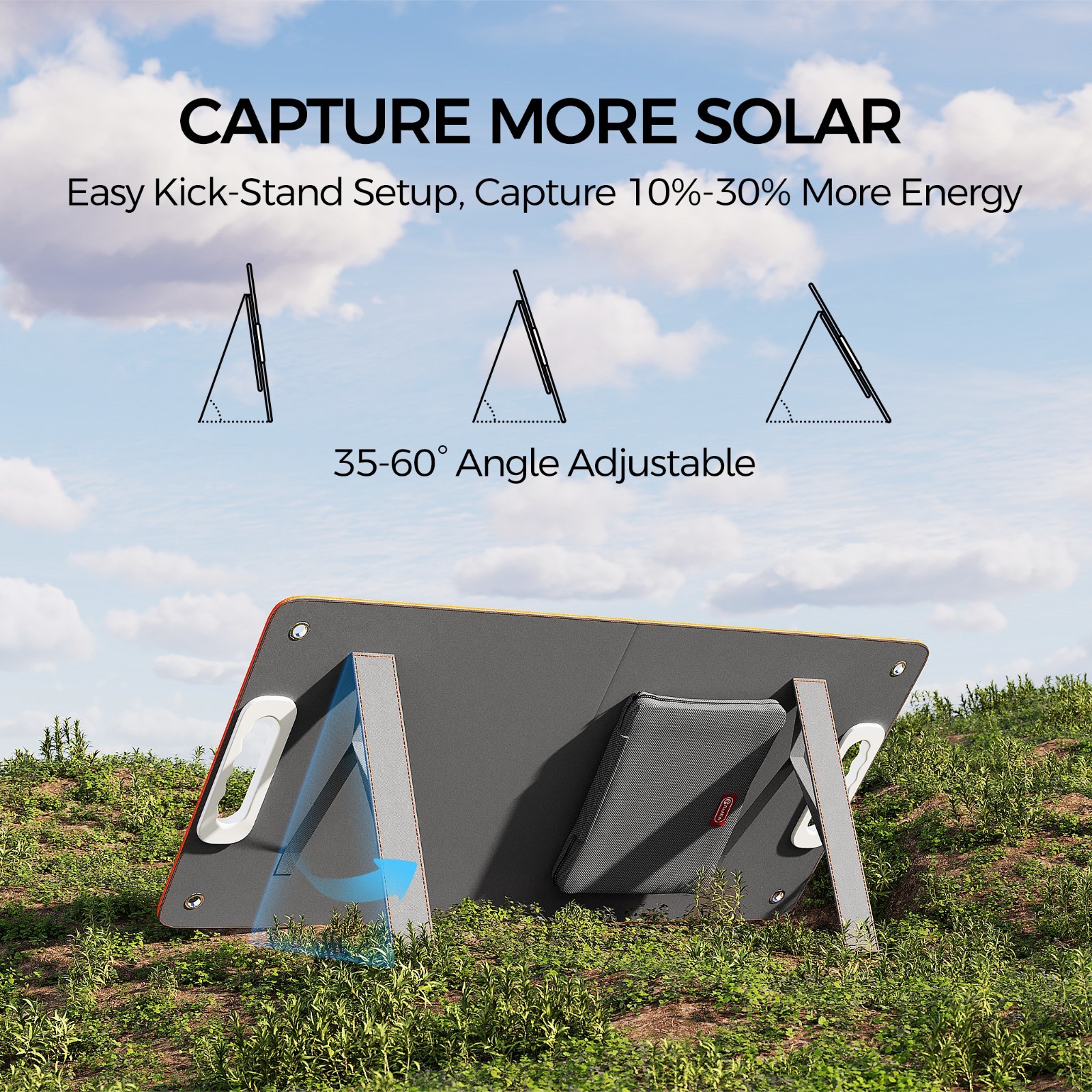 Portable Solar Panel 60W 18V Solar Charger for Outdoor Camping