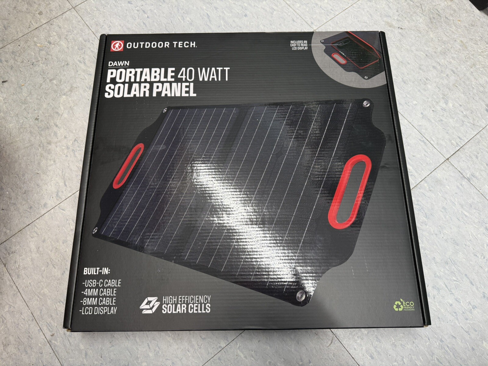 Outdoor Tech OT2505-B Dawn 40w Solar Panel New