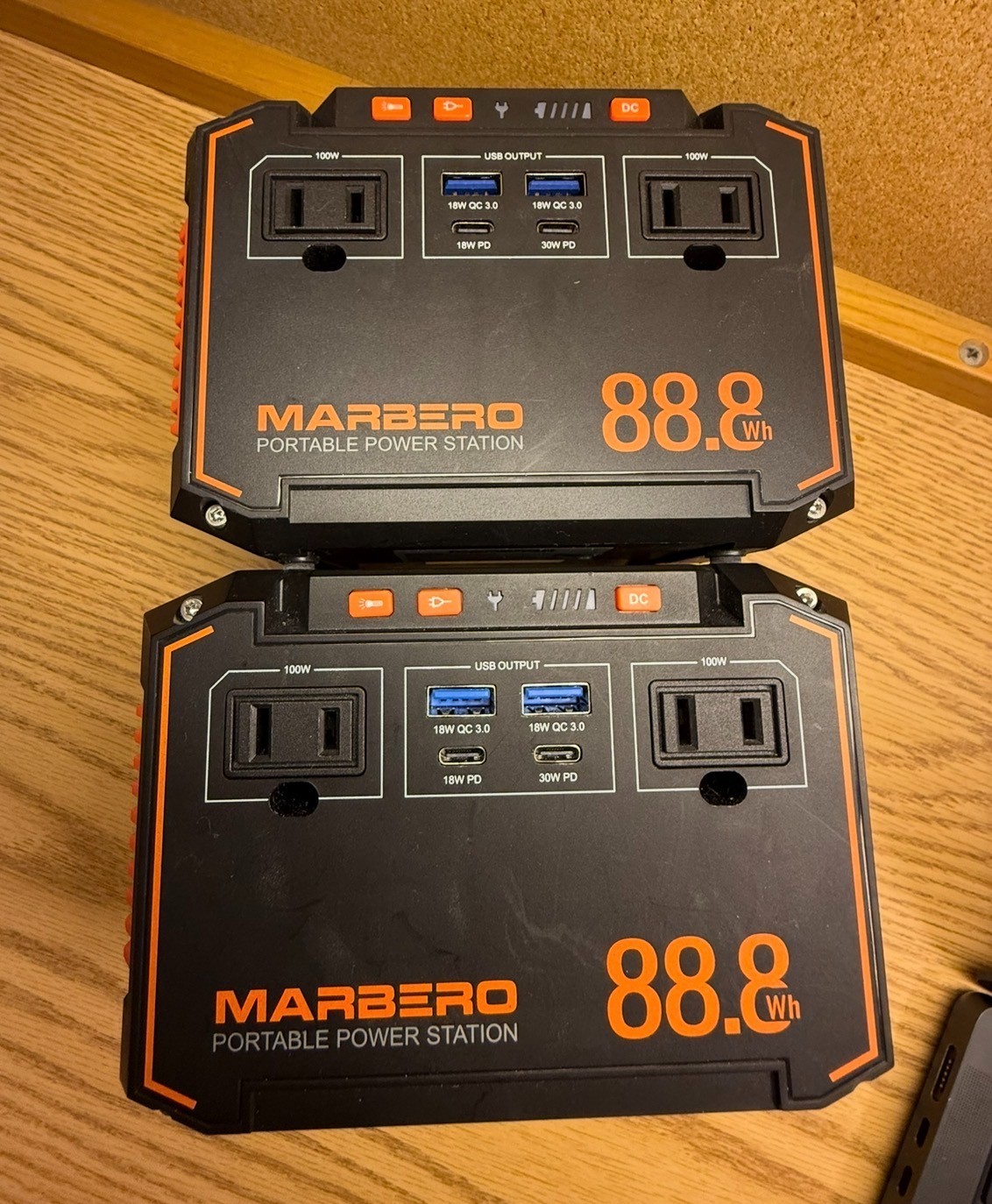 2x Marbero portable power station 88wh
