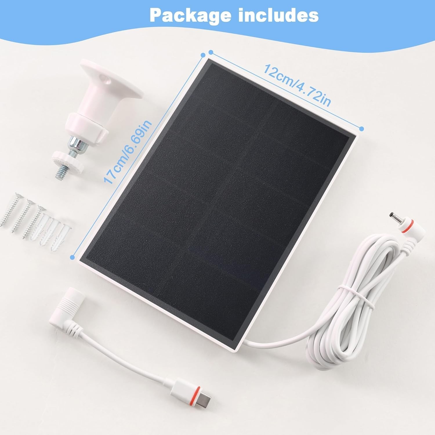 Ring Solar Panel Charger for Stick Up Cam & Spotlight Pro, 2-Pack, Waterproof