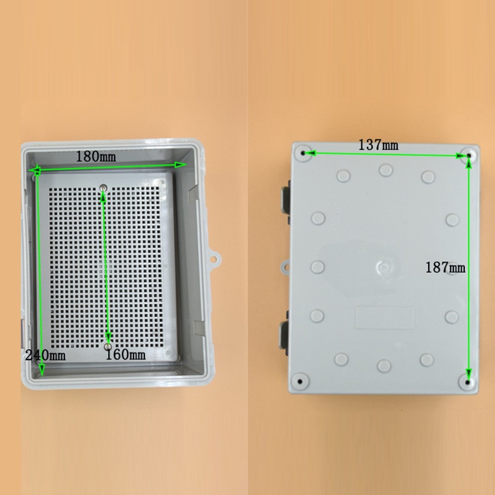Clear Cover Waterproof Junction Box IP66 Rated 220x170x110mm for Electrical Use