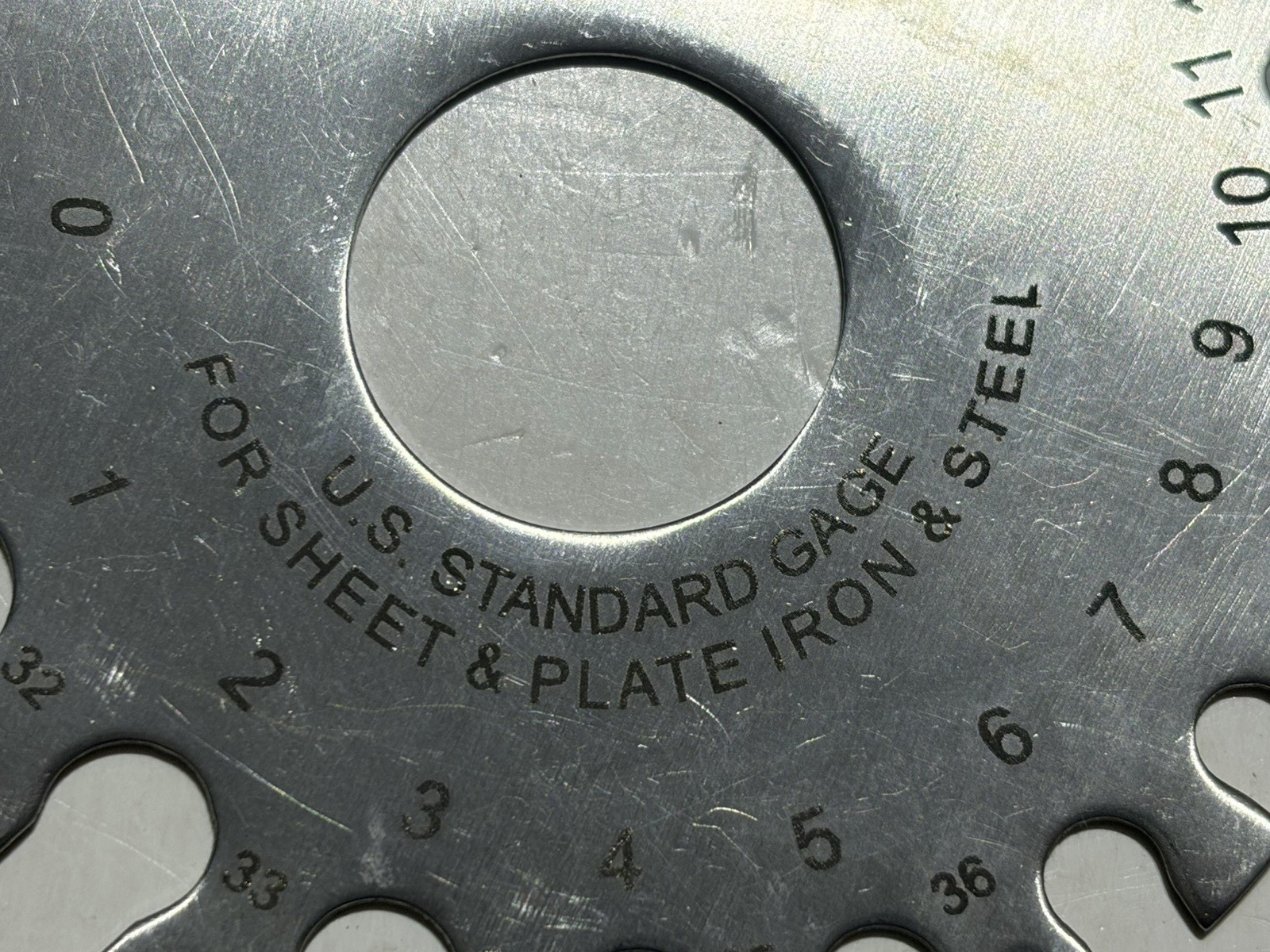US Standard Gauge for Sheet & Plate Iron & Steel Free Shipping
