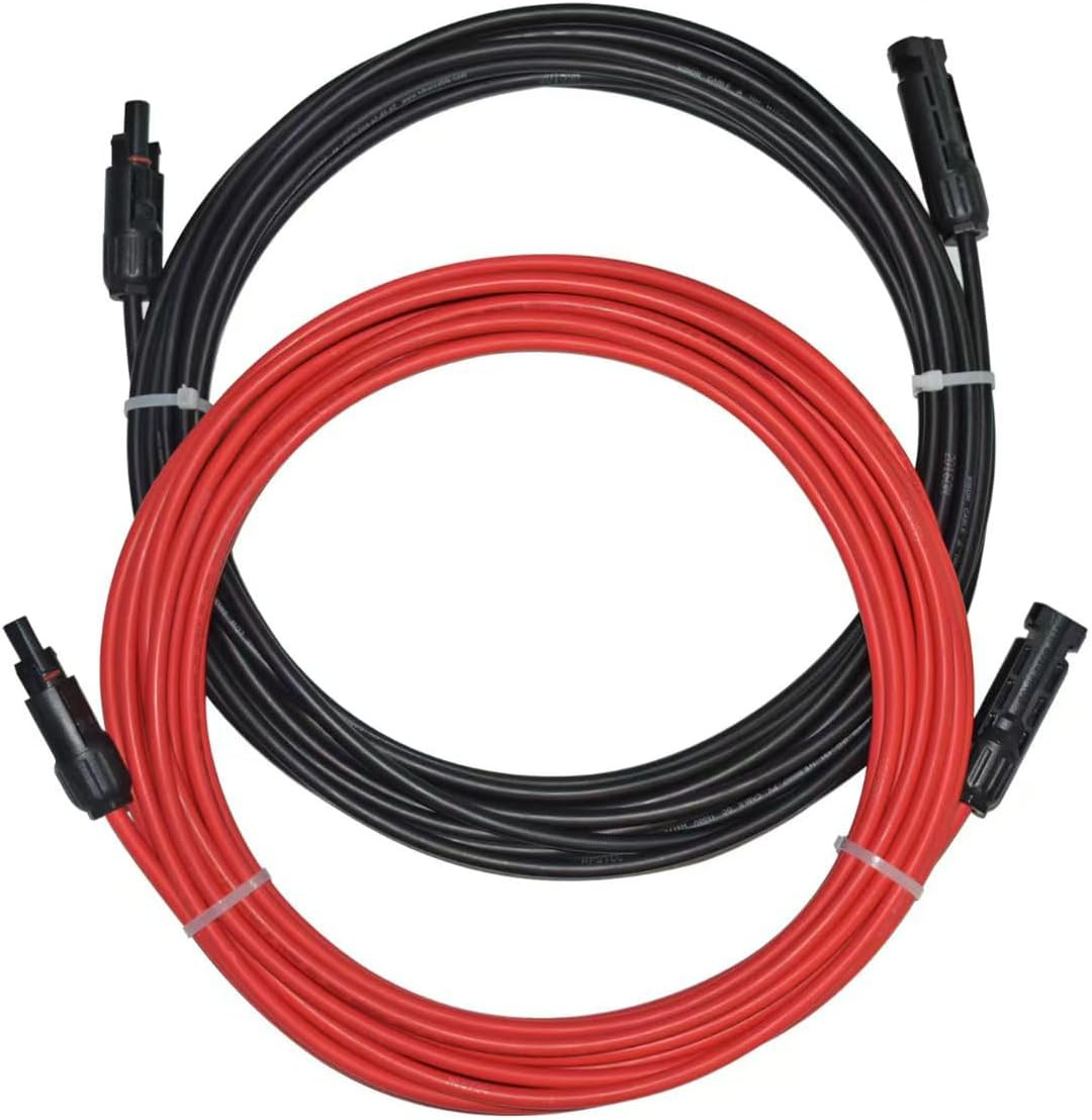 Solar Extension Cable 10AWG MC4 Connector,Pv Wire Extension Cord with Male and F