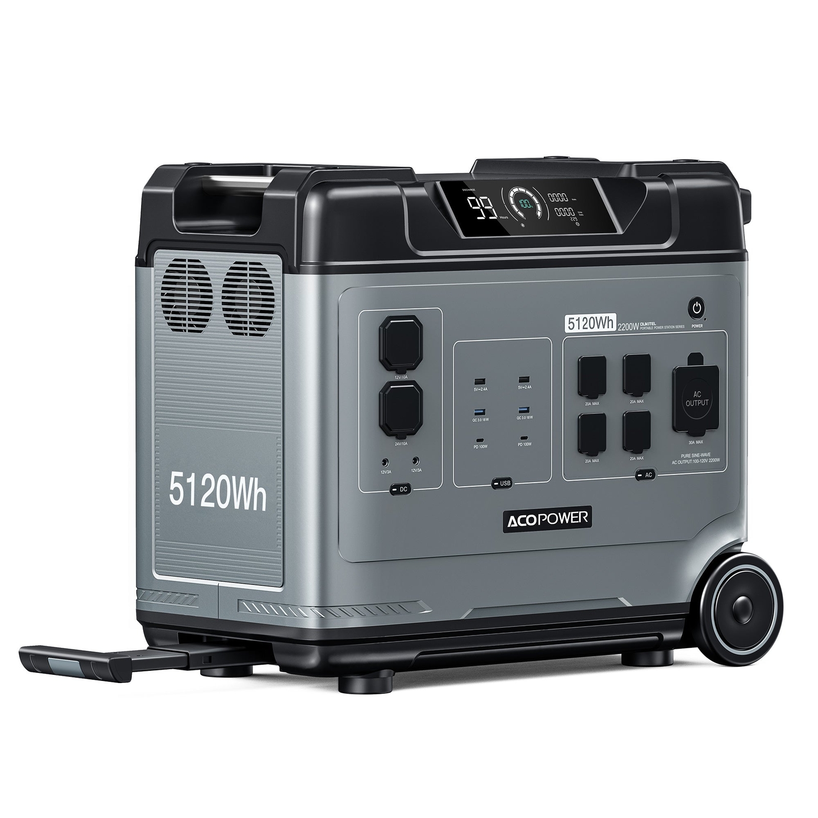 ⭐️AP P5000 Portable Power Station Massive 5120Wh Capacity/Powerful 2200W⭐️