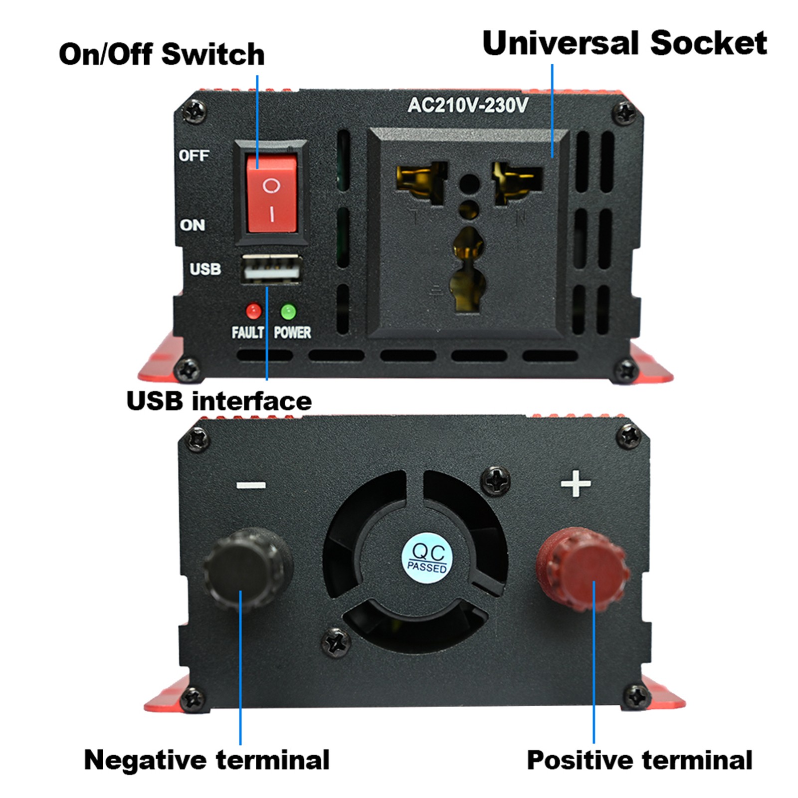 6000W DC to AC Solar Inverter Kit | Includes 2pc Solar Panels &Charge Controller