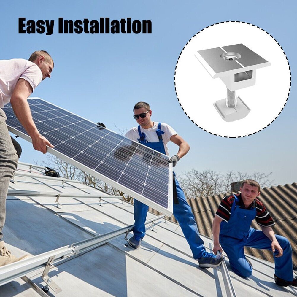 1*Solar Panel Module Aluminum Bracket Rail Trapezoidal Sheet 30cm Dust Resistant