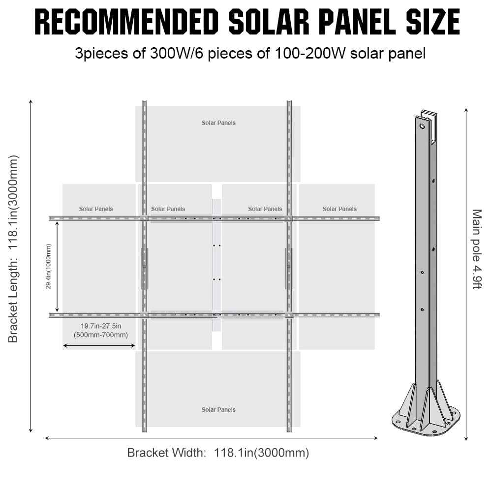 ECOWORTHY Solar Panel Dual Axis Tracking System Increase 40% Power with Track…