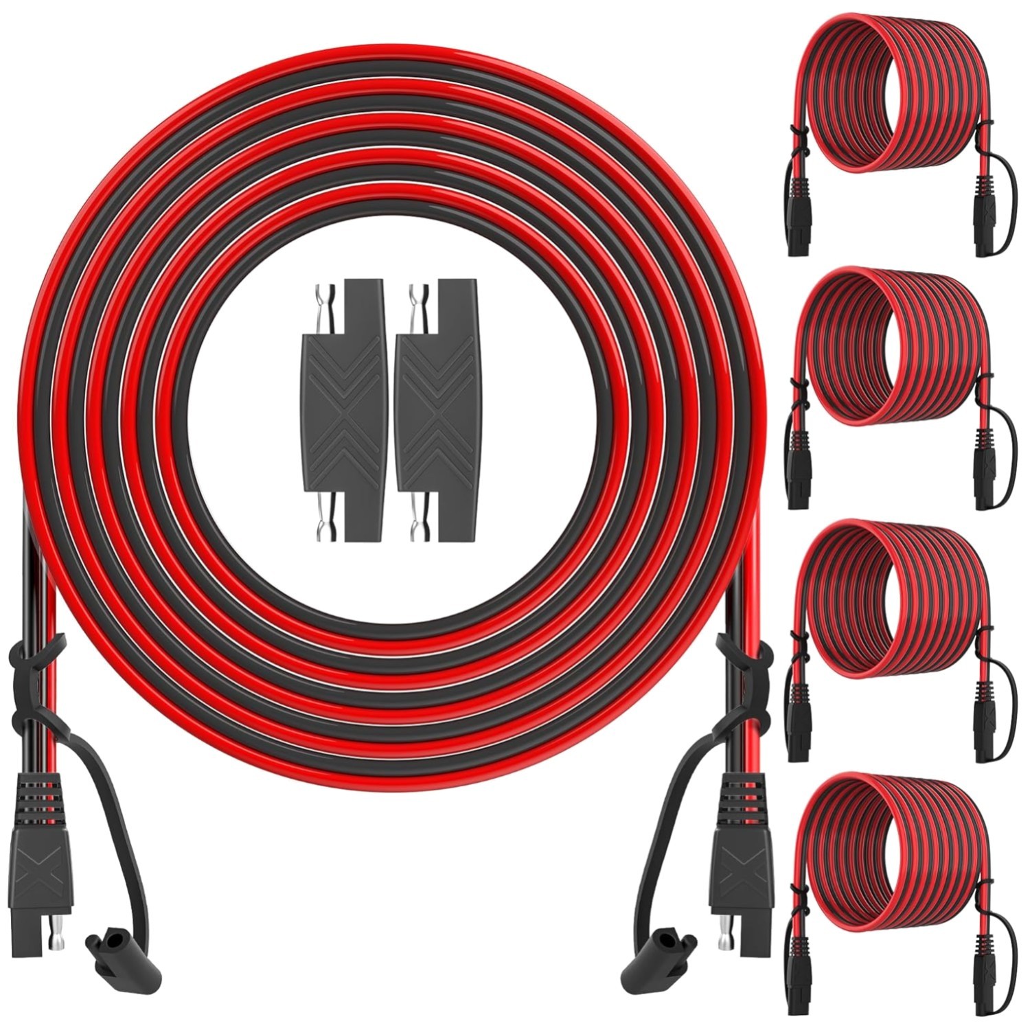 Universal SAE Connectors 25ft Extension Cable Pack of 4