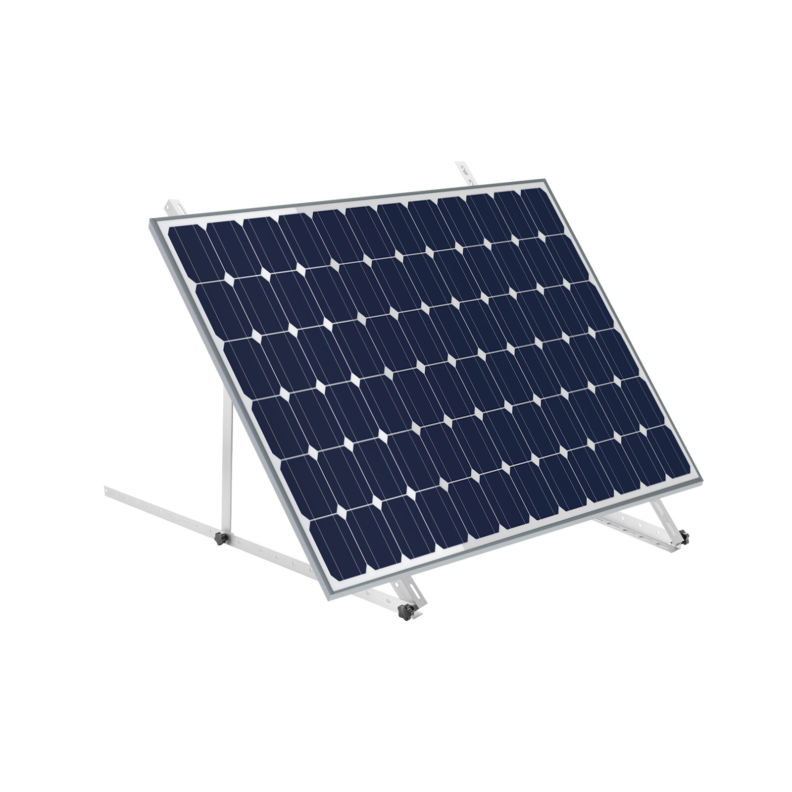 41″ 2 Pack Adjustable Angle Solar Panel Mount Rack Brackets for Boat / RV / Roof