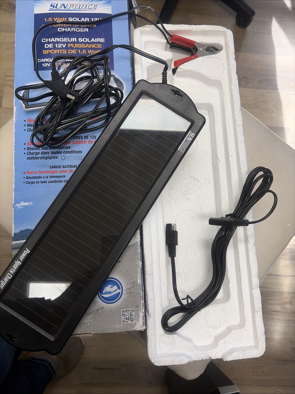 Solar Sun Force 1.5 W Solar 12 V Power Sports Charger