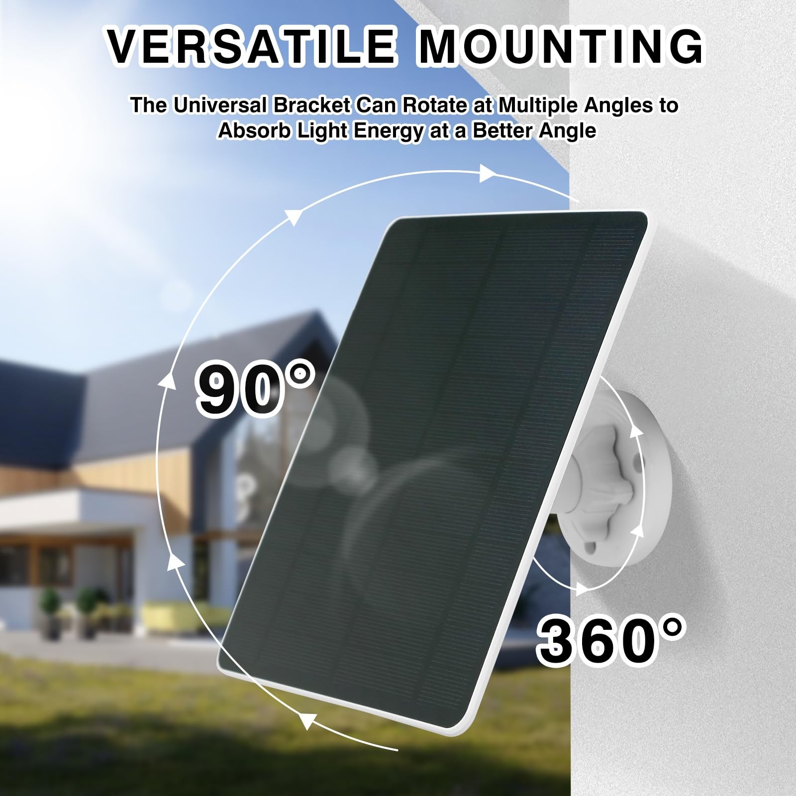 Solar Panel for Ring Camera Compatible with Ring Spotlight Cam Battery/Plus/P…