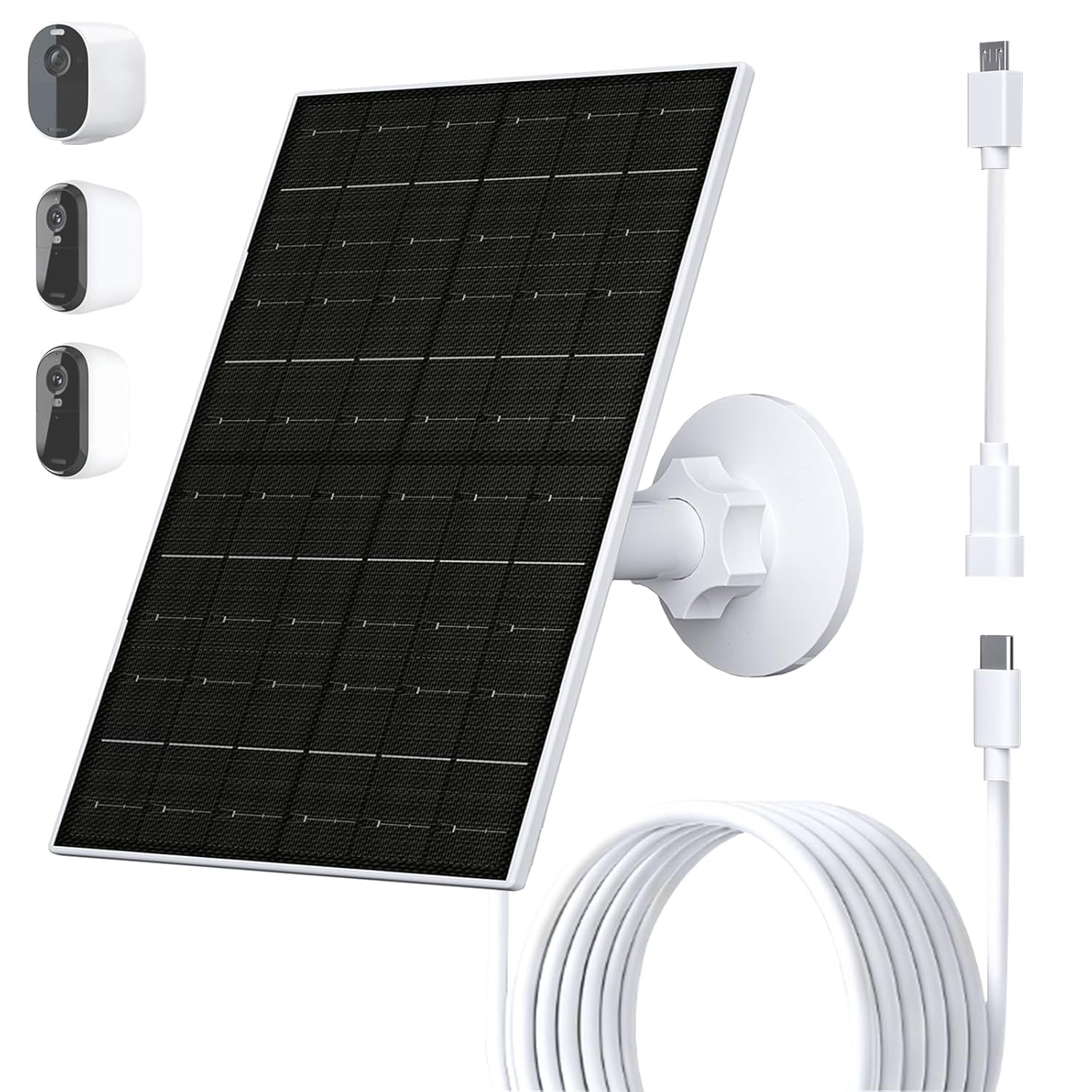 FUTUREZEN 6W Solar Panel for Arlo Camera, Solar Charger Compatible with Arlo Ess
