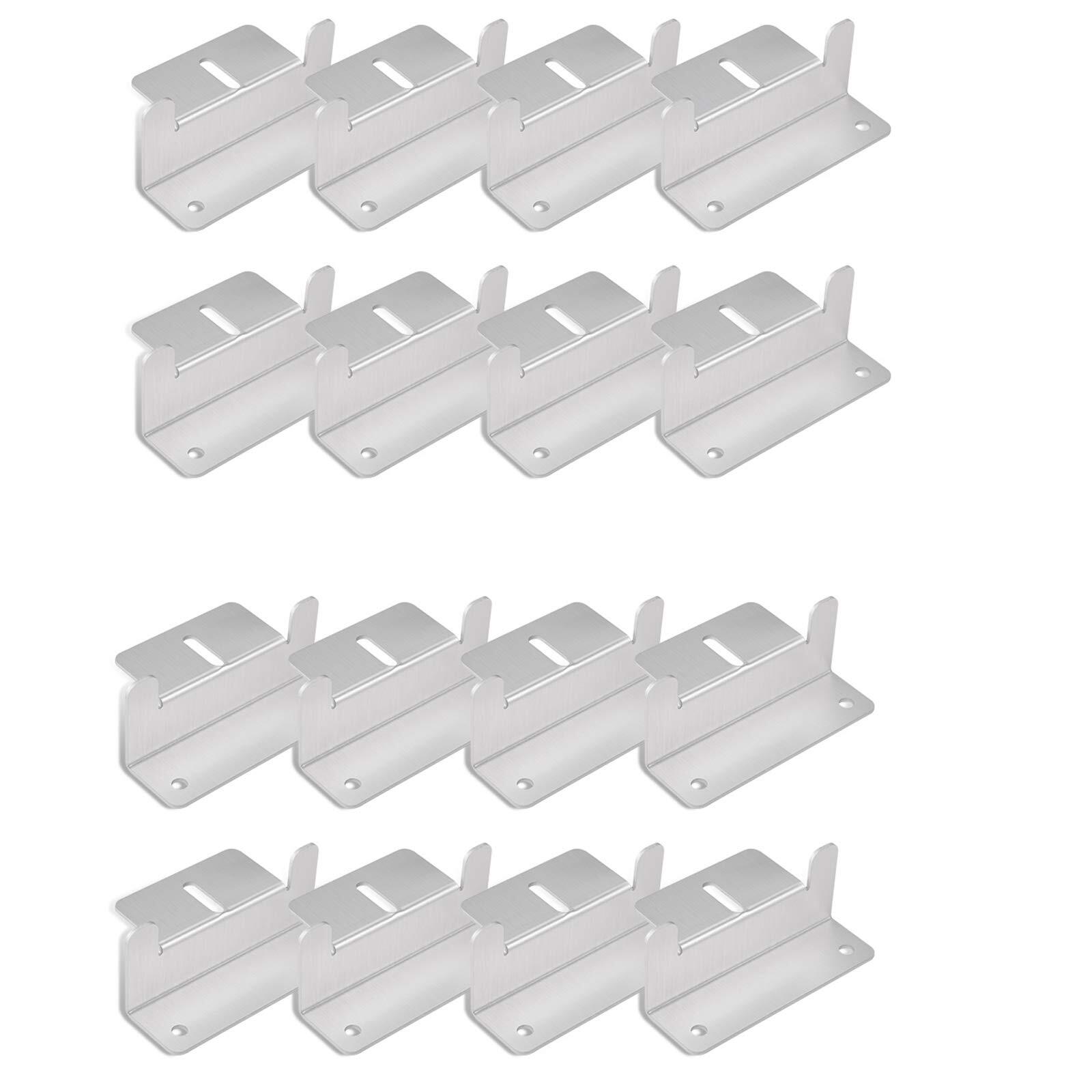 SOLAR Solar Panel Mounting Hardware Z Brackets for RV Roof Boat Set of 16 Units