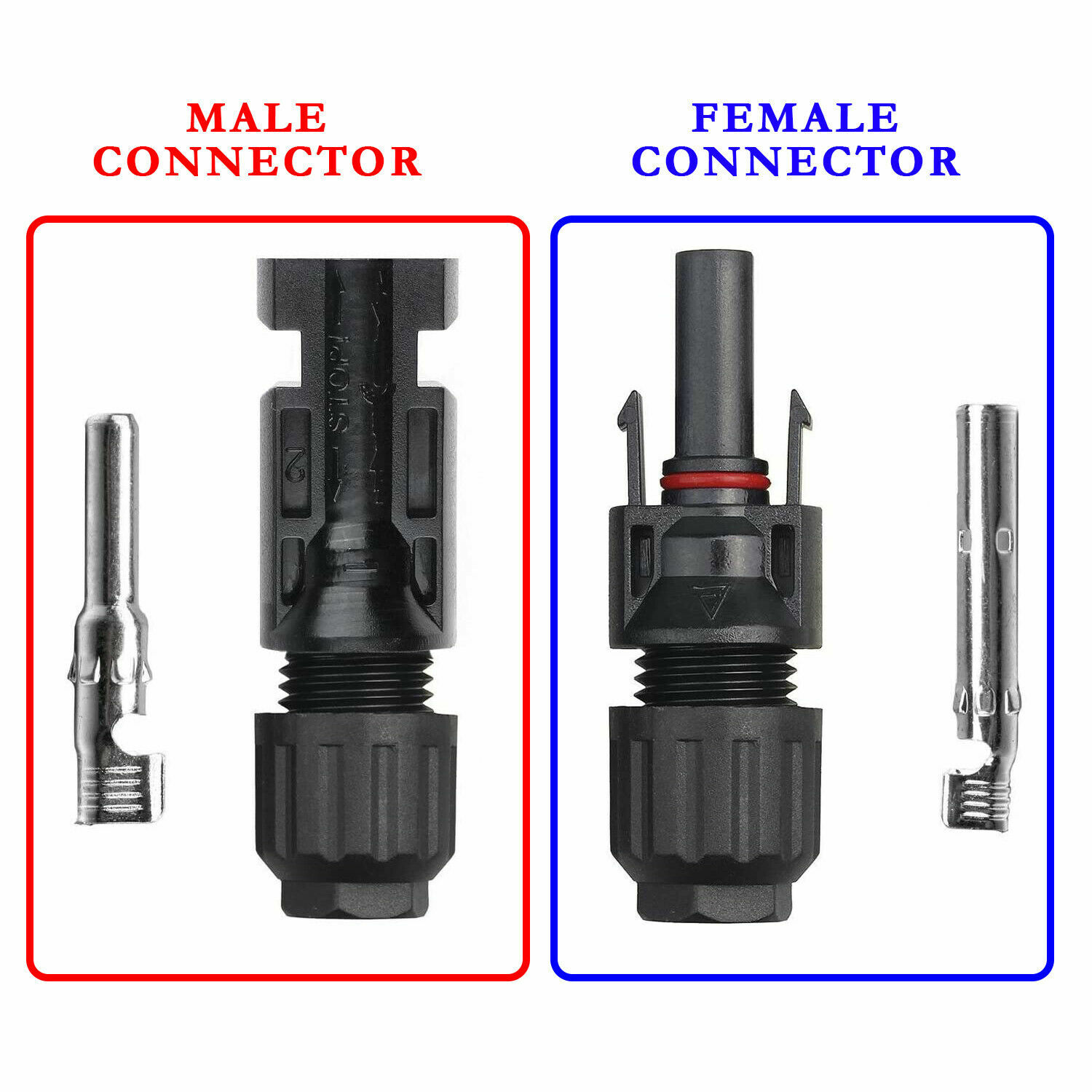 Waterproof Male Female M/F Wire Cable Connector Set for DIY Solar Panel 10 pairs