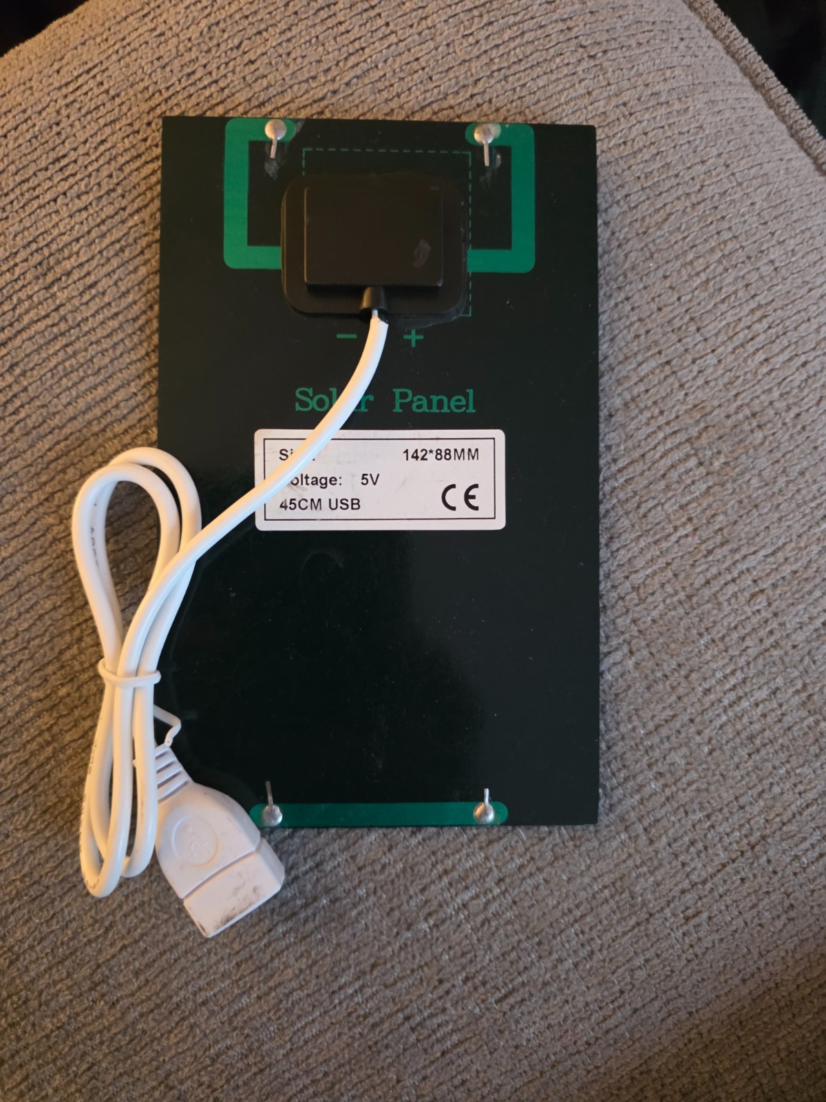 5v usb solar panel 142*88mm 45cm usb – NEW! User on anything that has usb connec