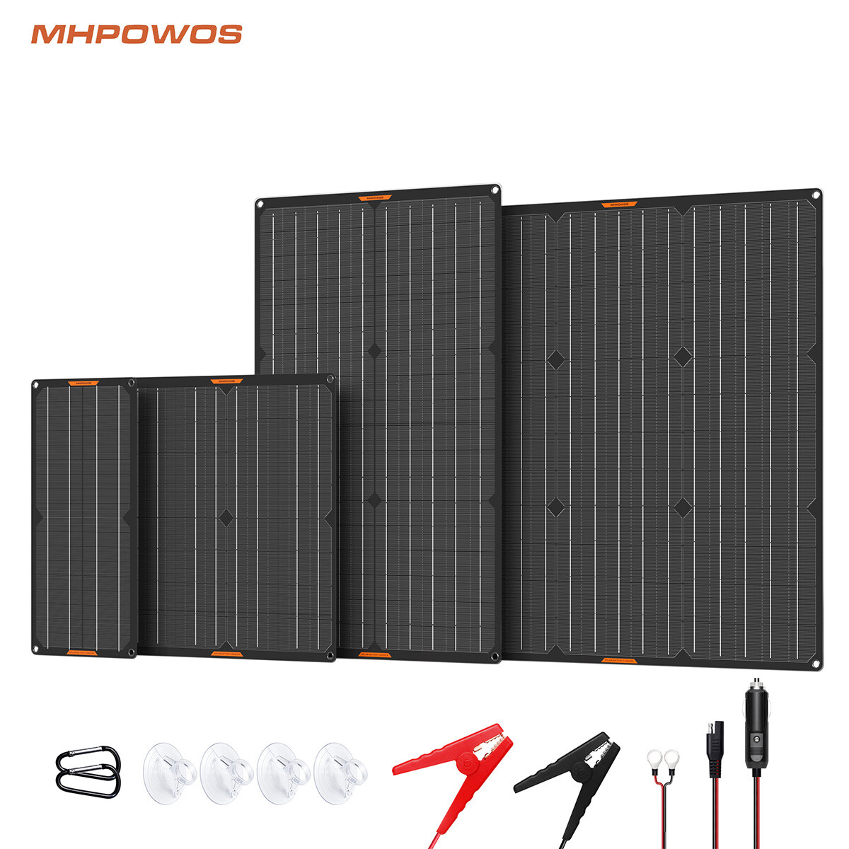 MHPOWOS 10W 20W 30W 50W Portable 12V solar Car Battery Charger and Maintainer