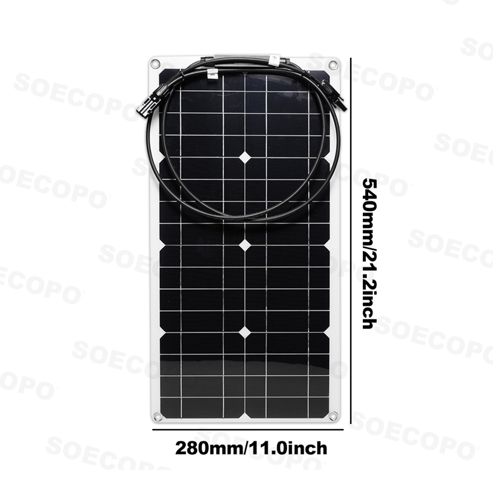 4 x 40W High-Efficiency PV Panels + 30A-100A Intelligent Controller for RV/HomE,