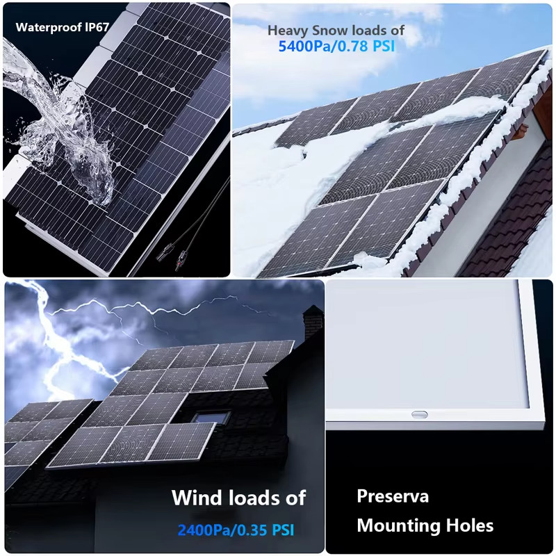 6000W Solar Panel 18V 3KW Portable Flexible Charging for RV Outdoor Camping