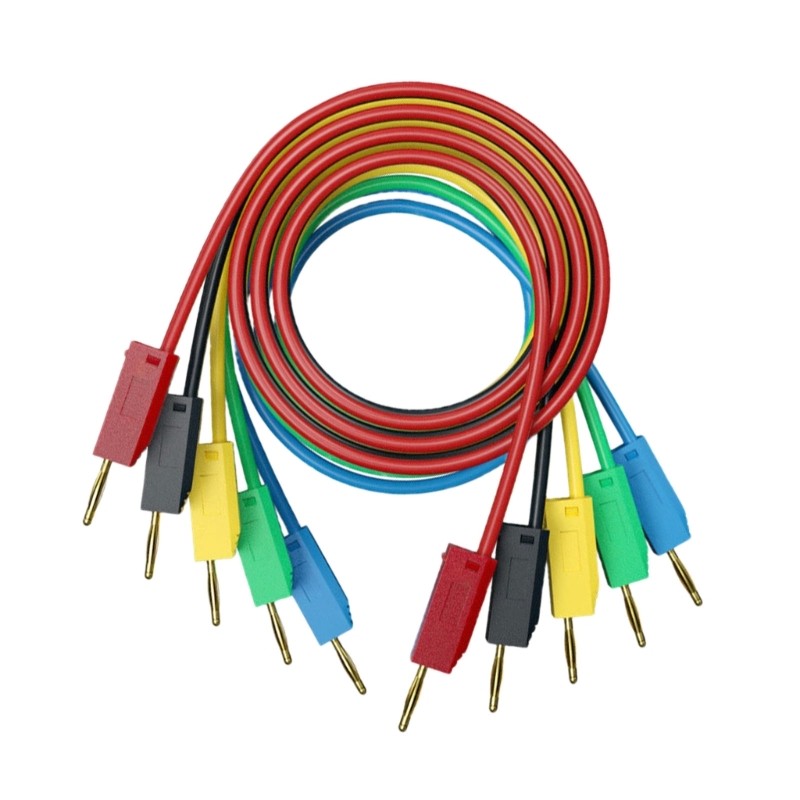 2mm Test Cables with Banana Plugs Flexible & strong Test Leads set for Lab Use