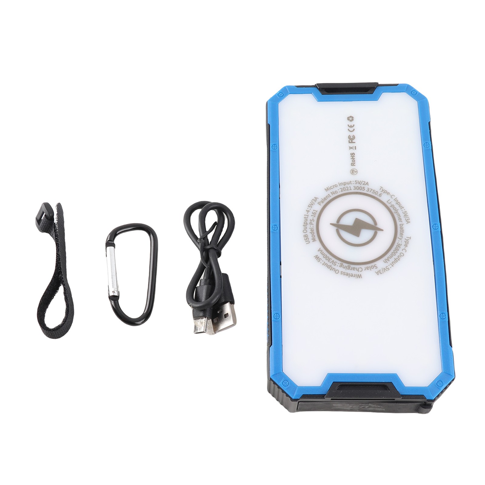 High Capacity Solar Power Bank With Wireless Charging For Outdoor Use