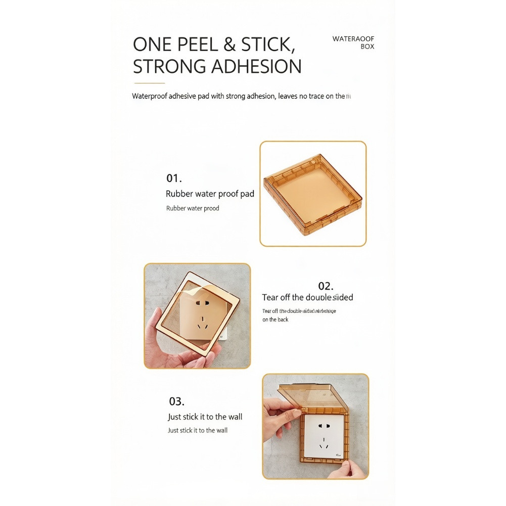 For 86mm Waterproof Junction Box Cover for Bathroom Kitchen Dustproof Design