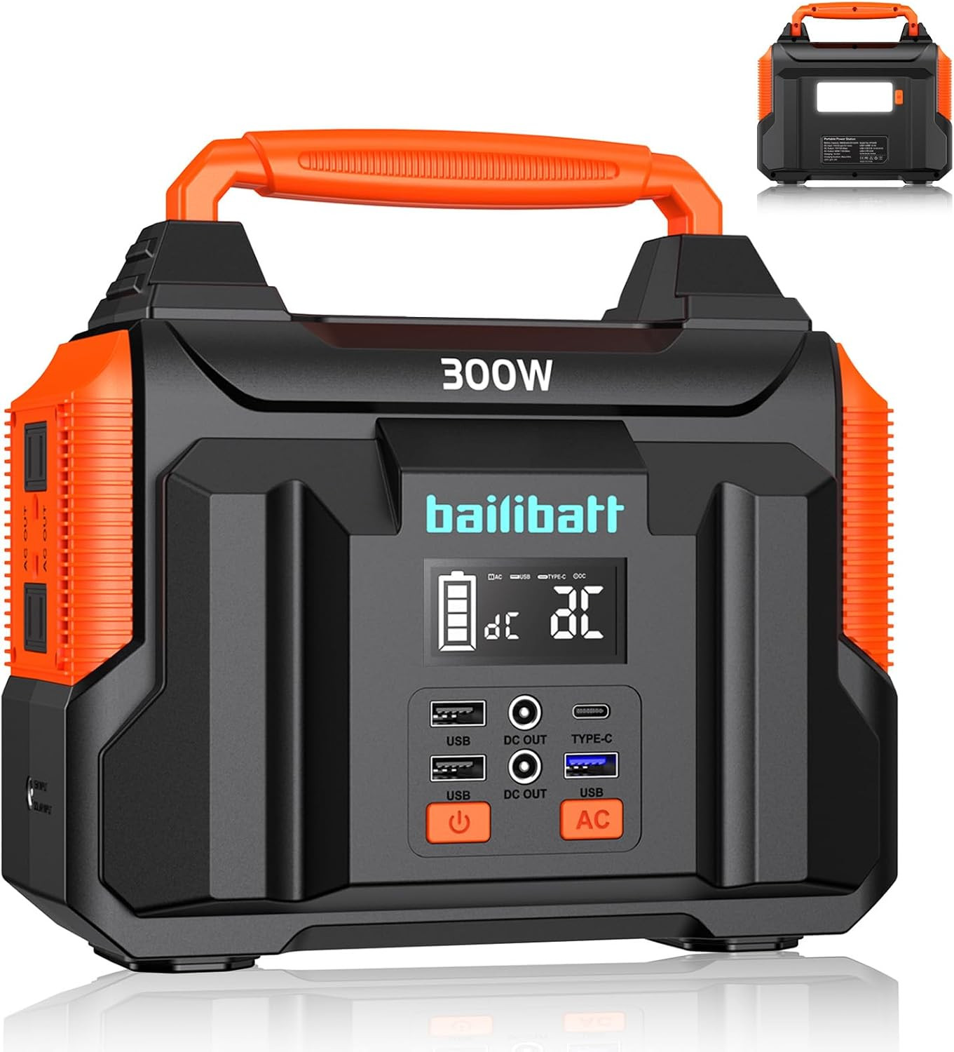 Portable Power Station 300W 257Wh Lithium Battery Small Portable Generator