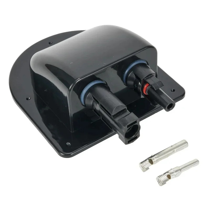 Solar Cable Entry Gland Curved Cable Connector Waterproof Double Hole Wire Cable