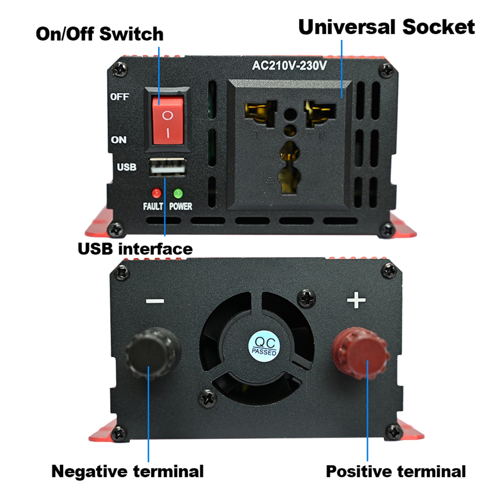 6000W Solar Kit DC12V-AC 110V/220V Inverter + 2pcs Solar Panels+ 100A Controller