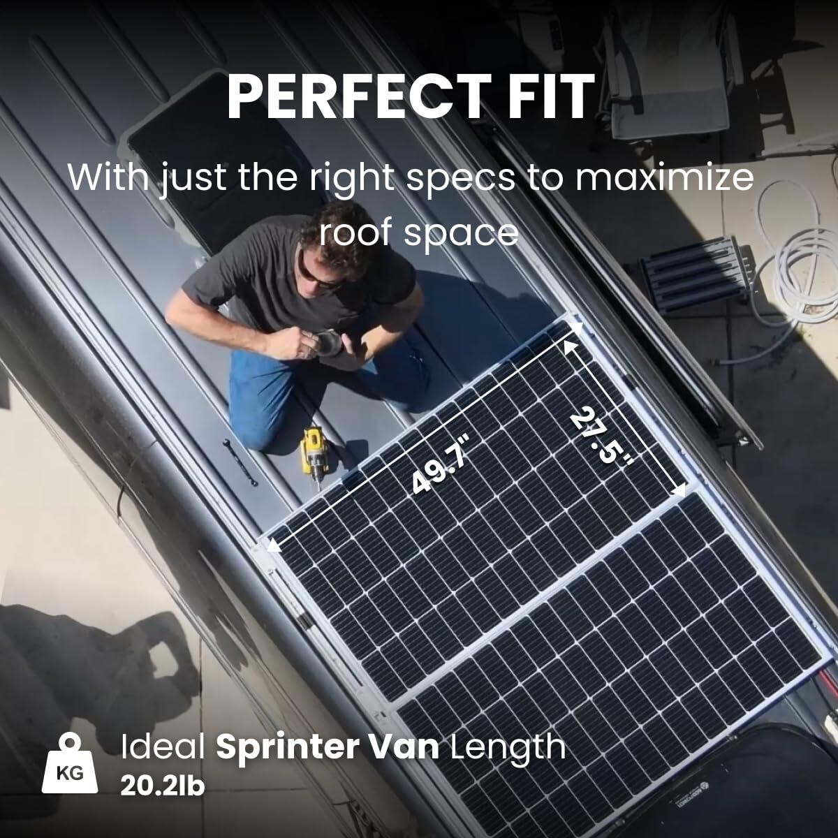 ACOPOWER Solar Panel 175Watt 12 Volt,Mono High-Efficiency 175 Watt PV Module