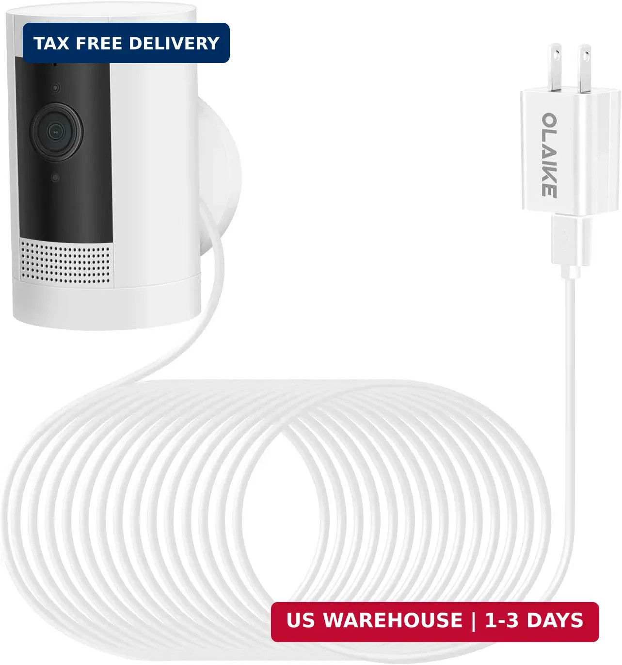 Indoor/Outdoor Power Adapter Ring Stick up Cam Battery 3Rd Gen/2Nd Gen/Plug-In,
