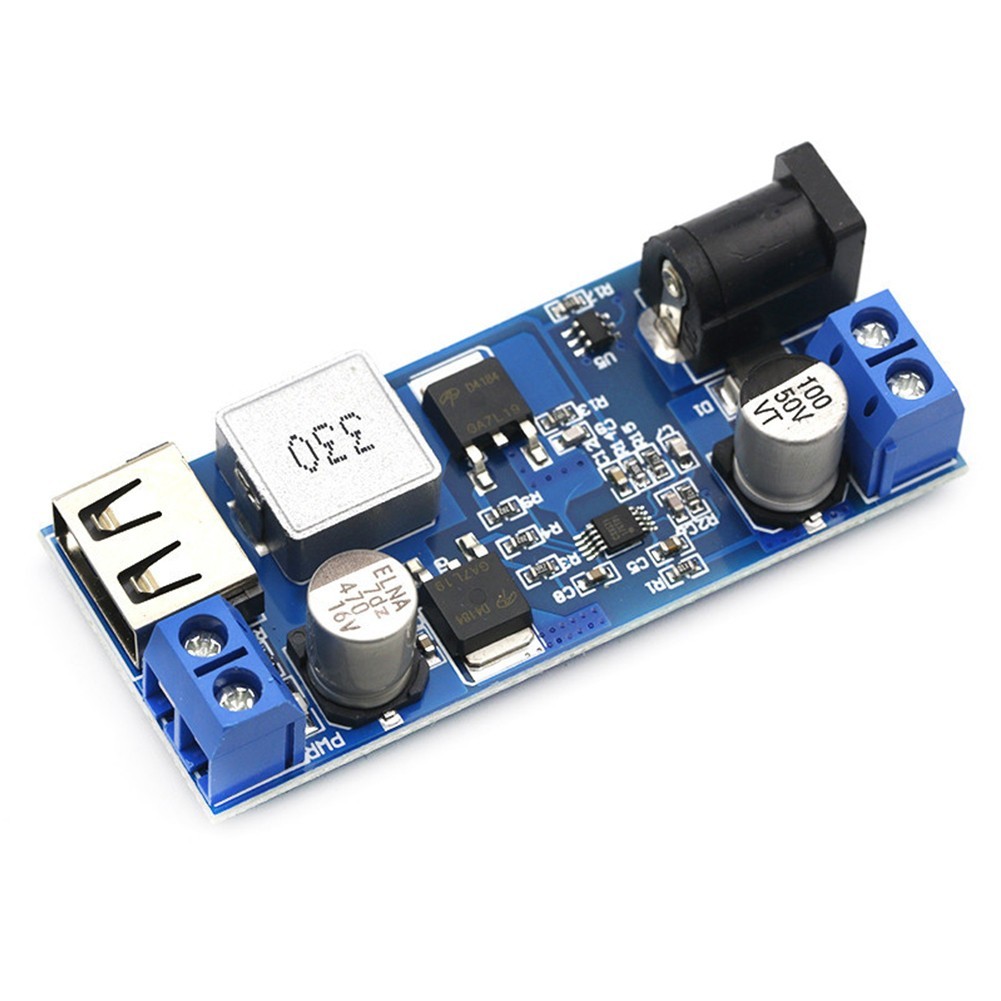 Compact and Reliable 24V 12V to 5V 5A Step Down Supply USB