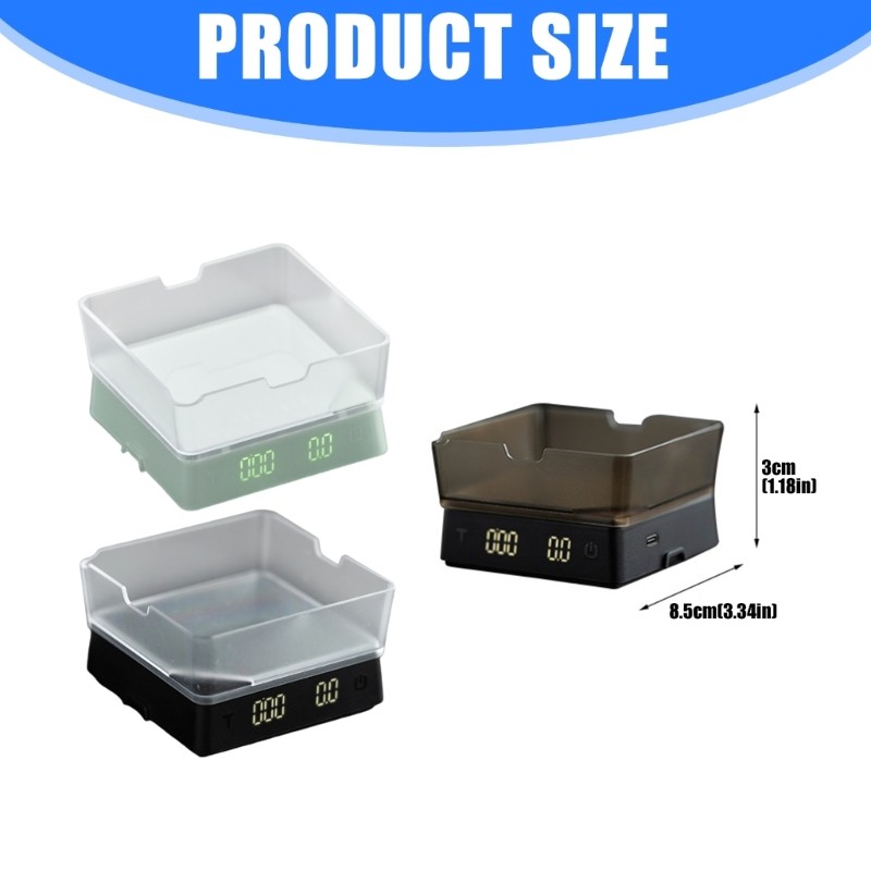 Strong PC Reinforced Glass Digital Scale for Strong Kitchen and Coffee Use
