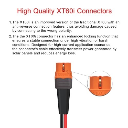 10AWG 2FT Solar to XT60i Cable 2 10 25 35 50 75 100FT Solar Connector to XT60i