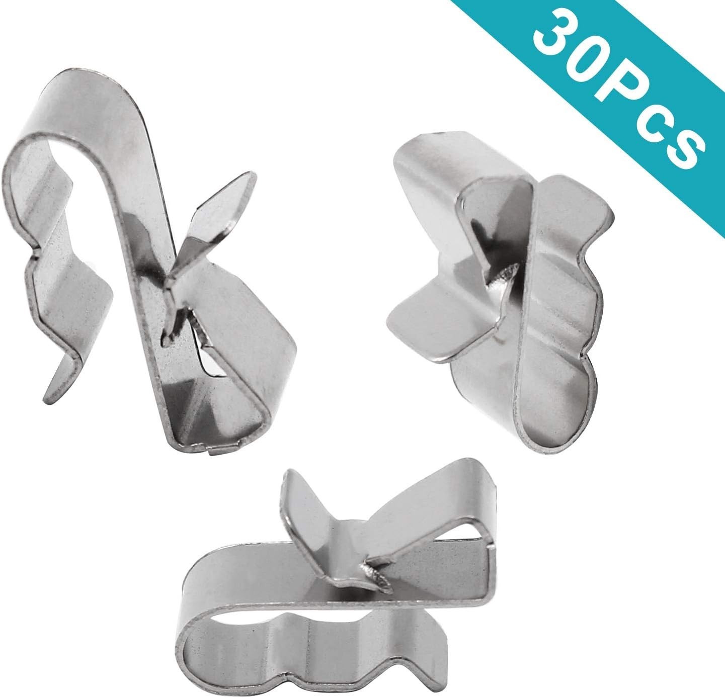 30 High-Quality Solar Wire Clips, Corrosion-Resistant, 0.85″ Length for Easy Use