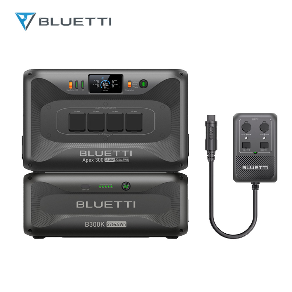 BLUETTI Apex 300+B300K+Hub D1 2764Wh Portable Power Station LFP Generator for RV